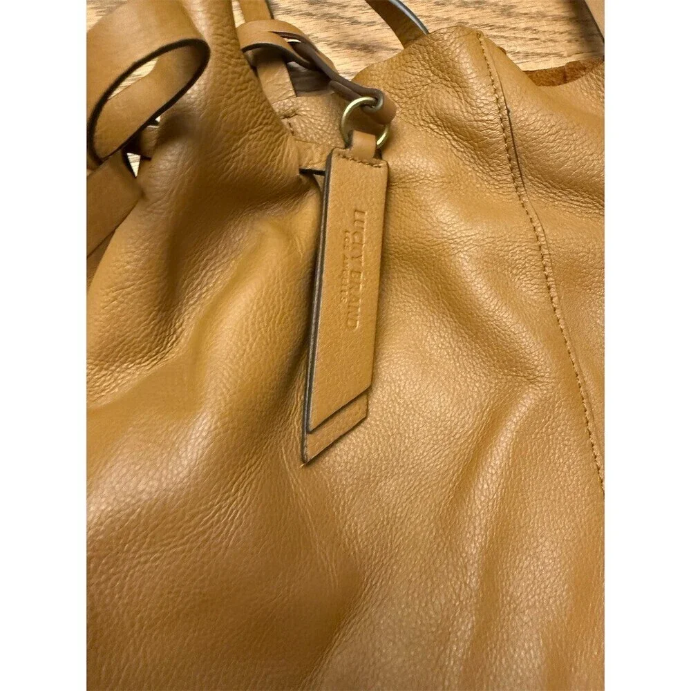 Lucky Brand Large Brown Leather Tote Bag